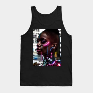 Cyberpunk Hotties (22) - Beautiful Sci fi Women Tank Top